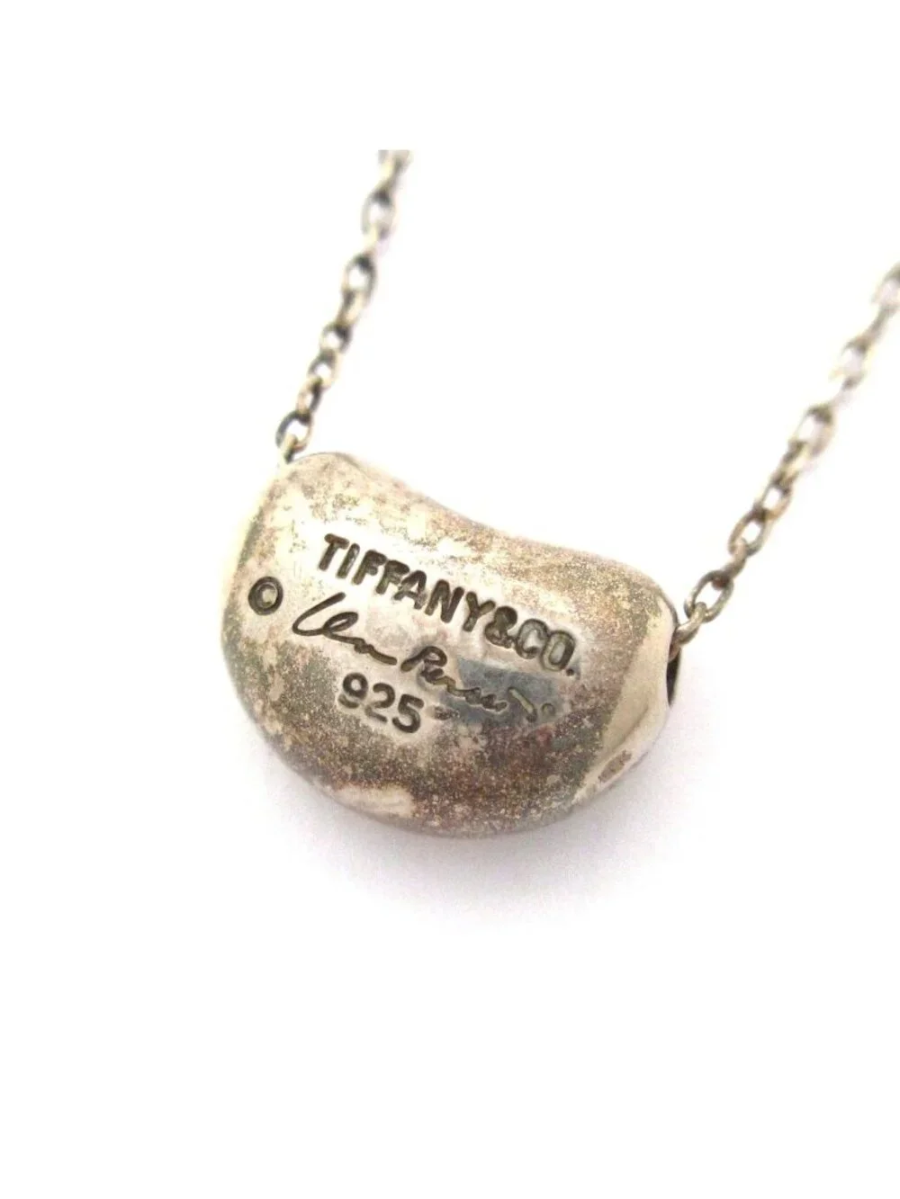 Tiffany & Co Necklace Bean Silver
